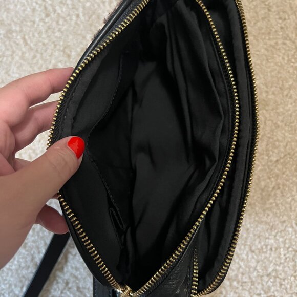 Margot Leopard Calf Hair and Black Leather Crossbody - Picture 5 of 6